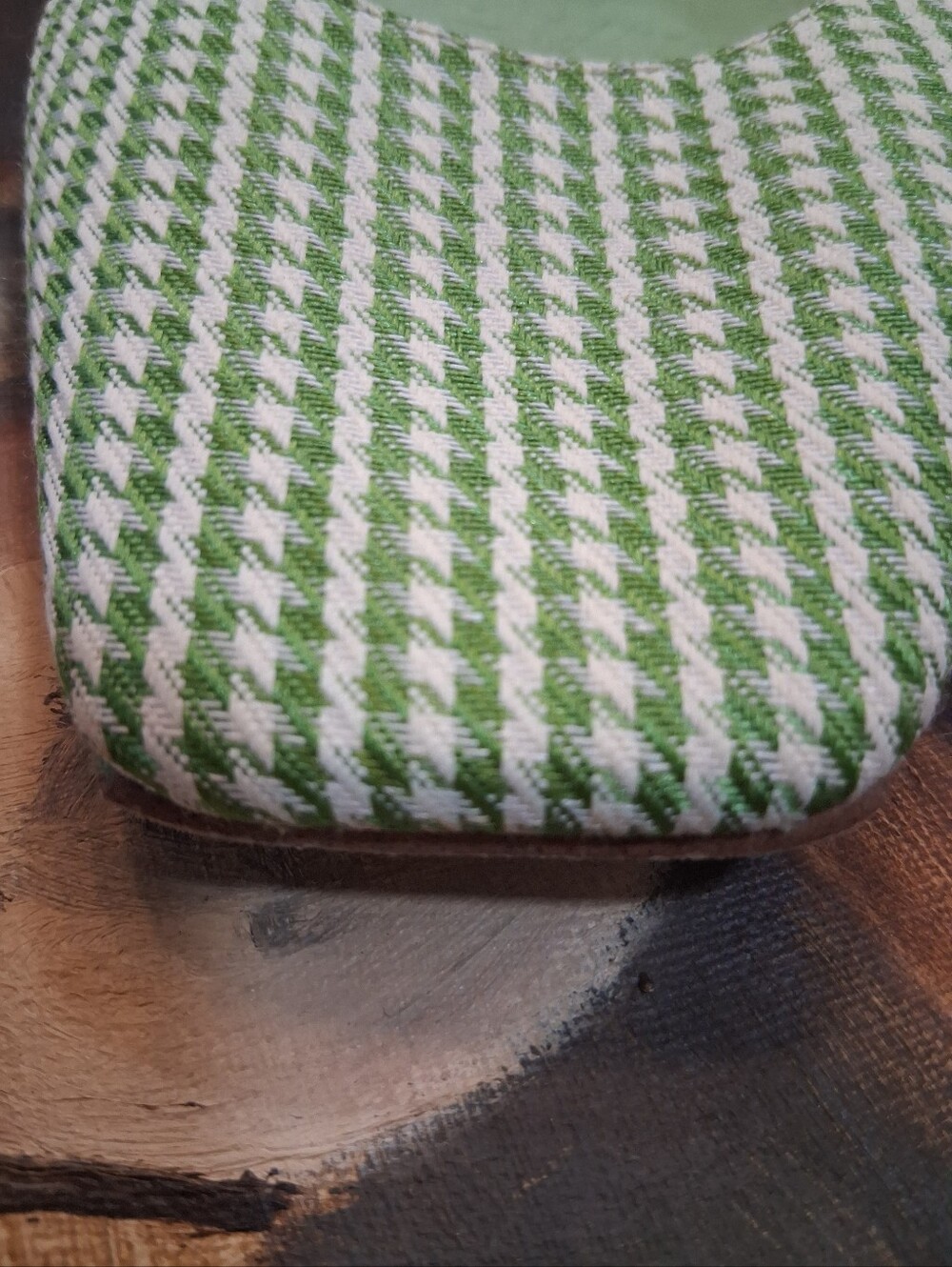 Jeffrey Campbell Green Houndstooth Mary Jane Flats - Picture 7 of 9